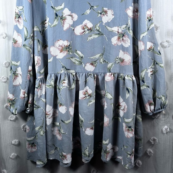 Women’s Floral Long Sleeve Dress Size Large - Picture 11 of 11